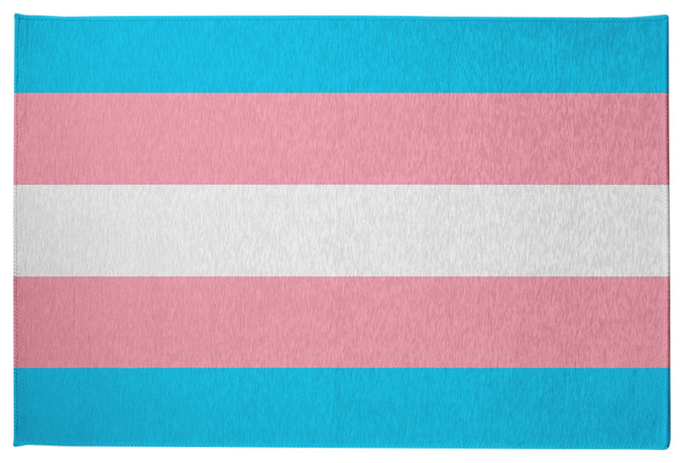 Transgender Chenille Rug, Transgender, 2'x3'