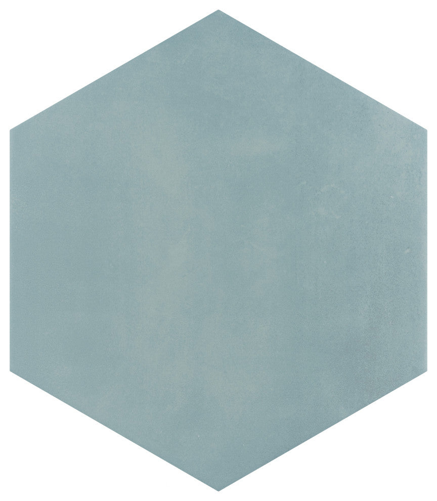 Horizon Hex Aguamarina Porcelain Floor and Wall Tile