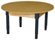 Round High Pressure Laminate Table With Adjustable Legs, 12"-17"