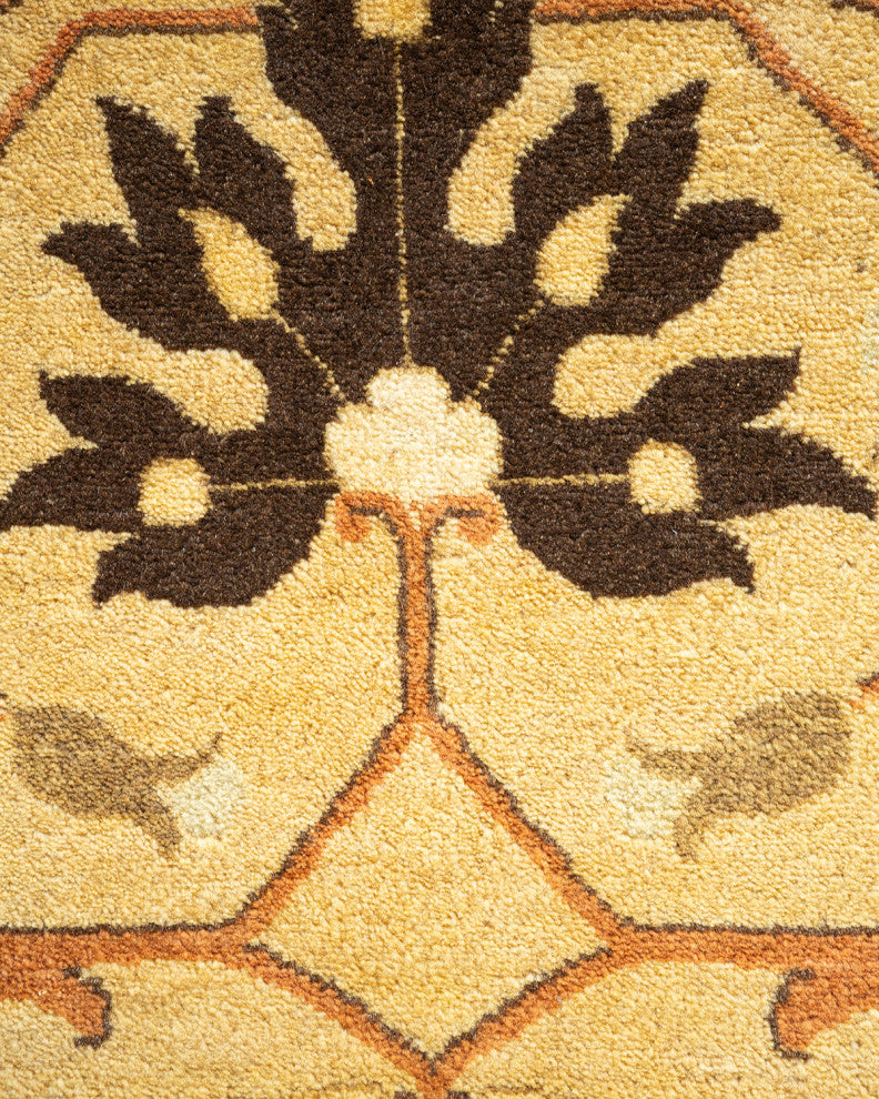 Mogul, One-of-a-Kind Hand-Knotted Area Rug Yellow, 9'1"x12'1"