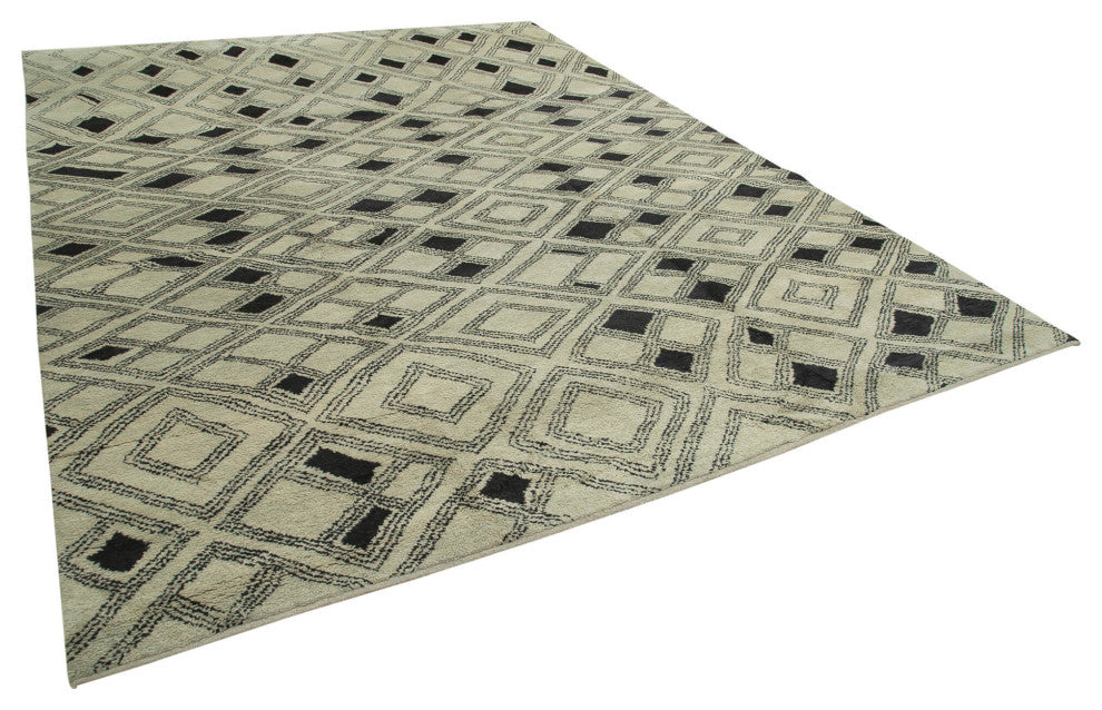 Rug N Carpet - Handmade Unique 10' 1'' x 13' 8'' Moroccan Area Rug