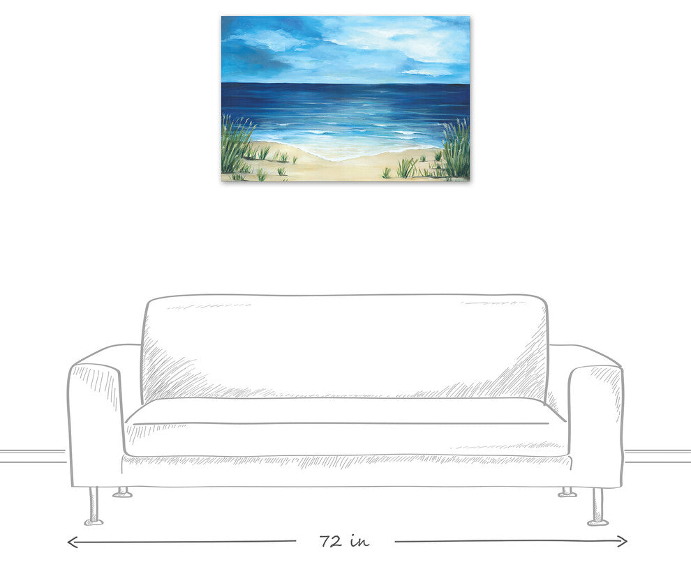 Peaceful Beach Scene 24x36 Canvas Wall Art