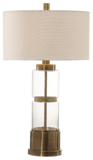 Uttermost Vaiga Glass Column Lamp