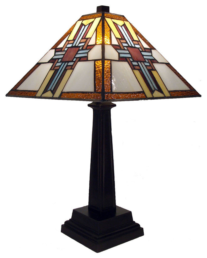 HomeRoots Tiffany-style Warehouse of Tiffany Cross Table Lamp