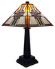 HomeRoots Tiffany-style Warehouse of Tiffany Cross Table Lamp