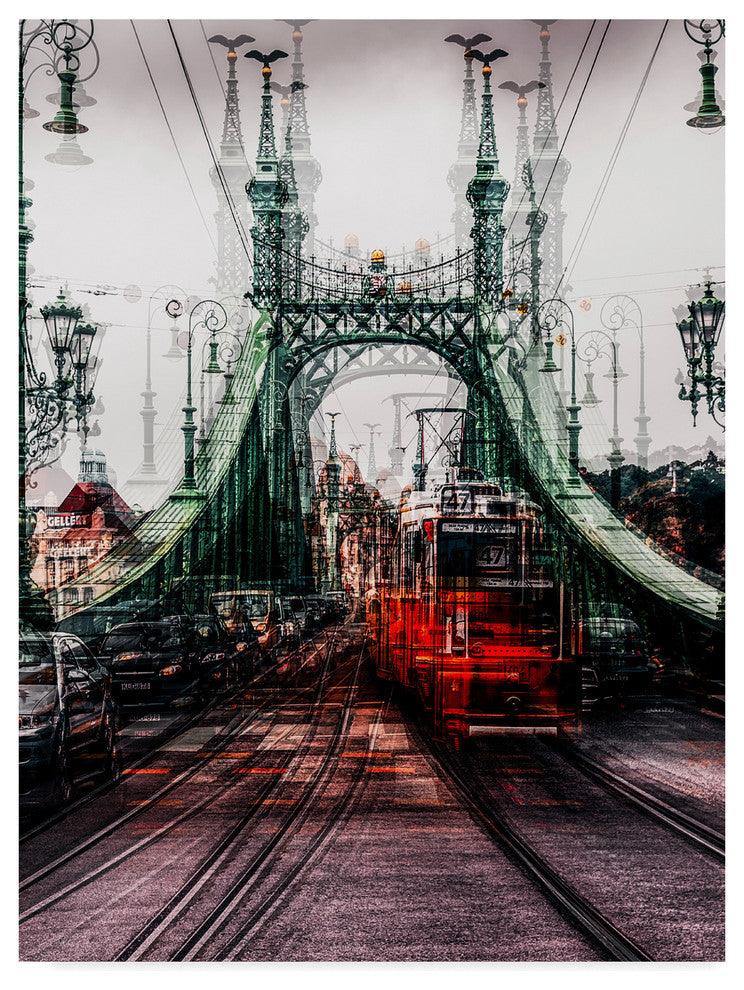 Carmine Chiriaco 'On The Tram' Canvas Art, 24"x18"