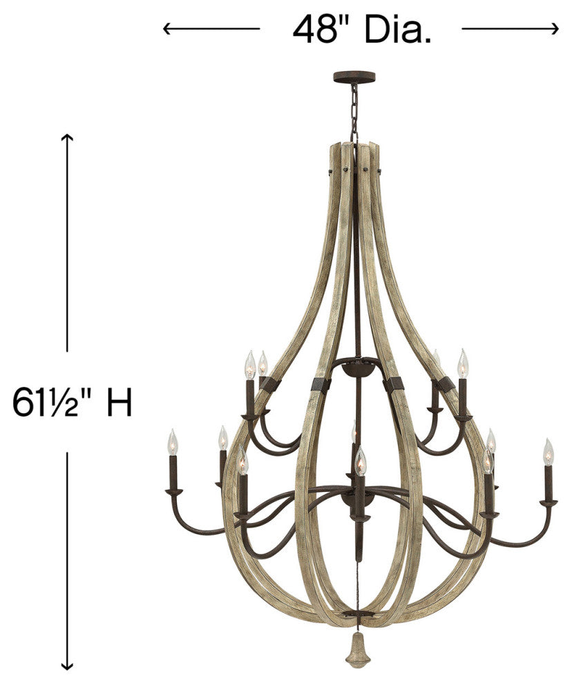 Fredrick Ramond Middlefield Large Open Frame Two Tier, Iron Rust*