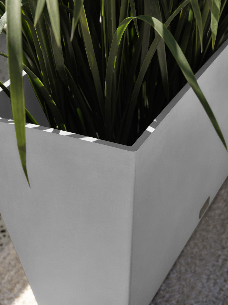 Midori Trough Planter, White, 31 Inch, 1 Pack
