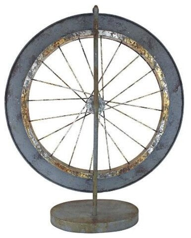 Carnival Game Wheel of Chance Sculpture, Americana Statue