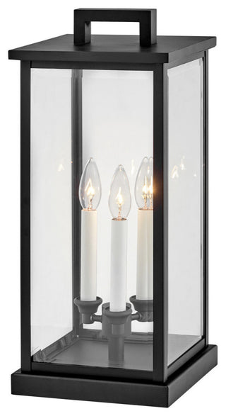 Weymouth Large Pier Mount Lantern in Black