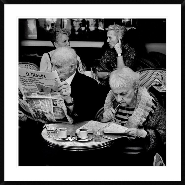 "Involvement" Framed Digital Print by Didier Guibert, 38"x38"