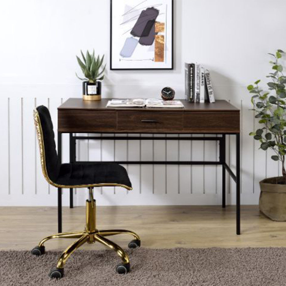 Built-in USB Port Writing Desk With, Oak