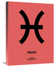 "Pisces Zodiac Sign Black" Fine Art Print