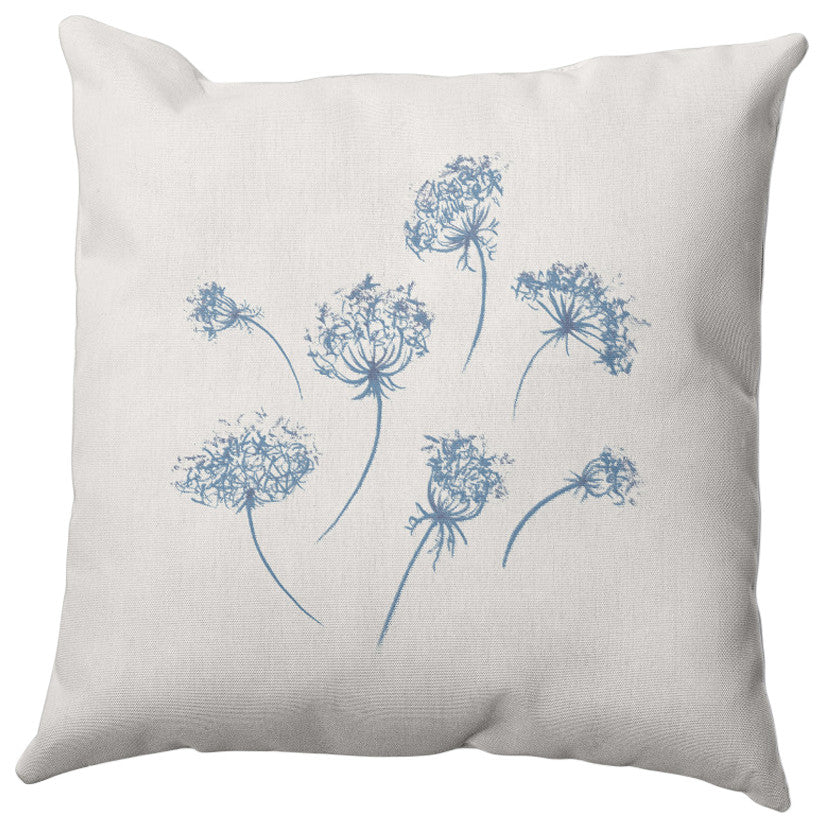 Just Dandy Outdoor Pillow, Blue, 14"x20"