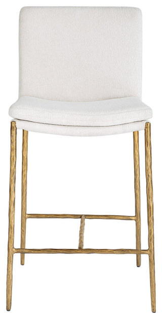 Uttermost Ascend White Counter Stool