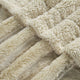 Plain Faux Fur Throw Blanket, Beige, 50''x60''