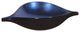 Sleek Blue and Black Lacquer Centerpiece Eye Bowl