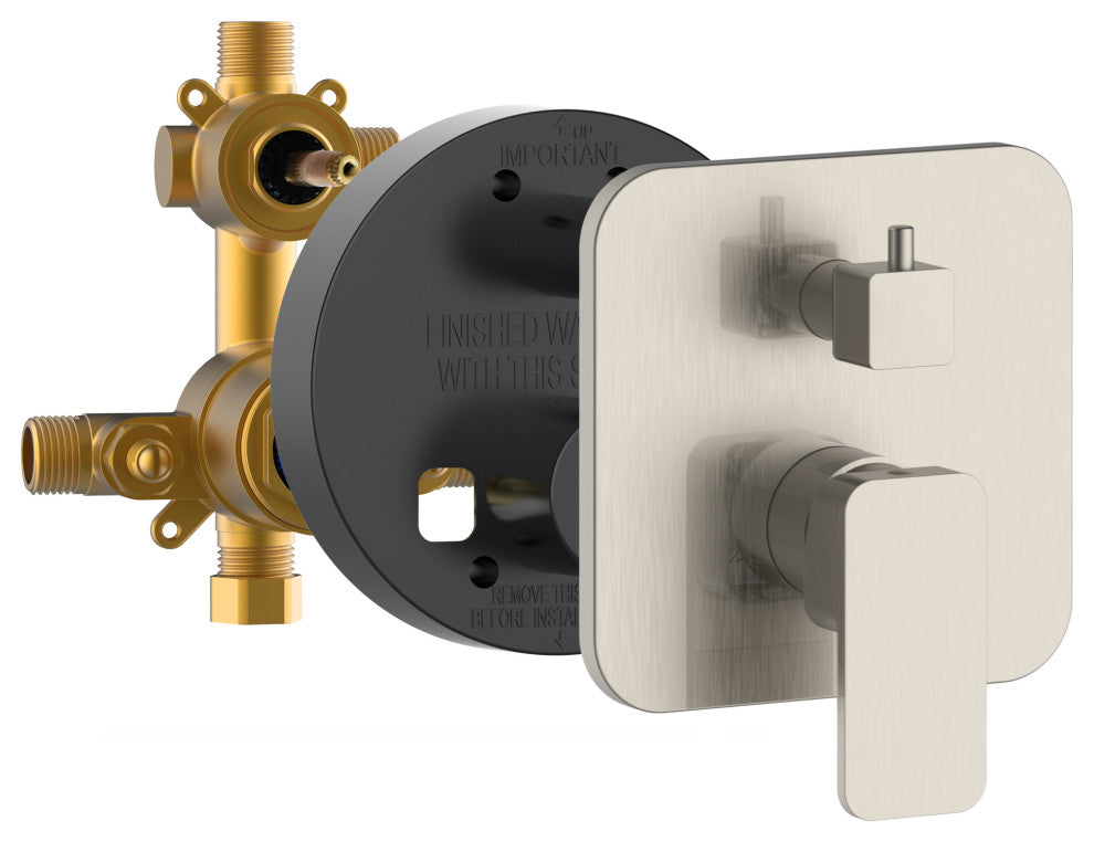 Resort Combo Shower System, 2.5 GPM, Brushed Nickel