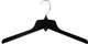 Recycled Stackable Black Plastic Hanger, 17"