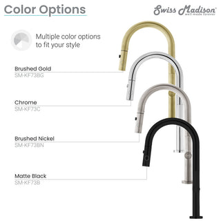 Chalet Single Handle, Pull-Down Kitchen Faucet, Chrome