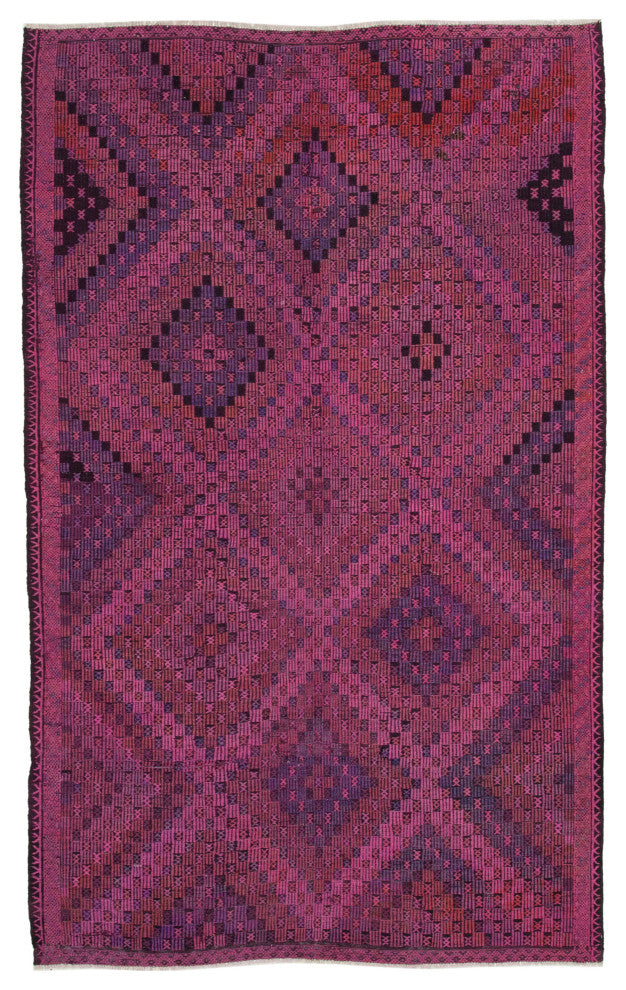 Rug N Carpet - Handwoven Anatolian 5' 11'' x 9' 6'' Unique Wool Kilim Rug