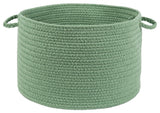 Rhody Rug Wear Ever Celadon Poly 18"X12" Basket