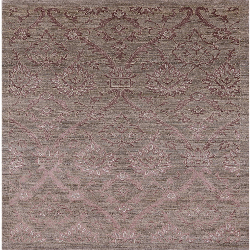 Ahgly Company Indoor Square Mid-Century Modern Area Rugs, 6' Square