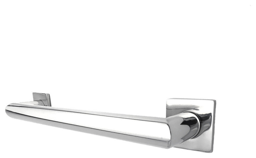 Blended Stainless Steel Grab Bar, 12", Bright Polished