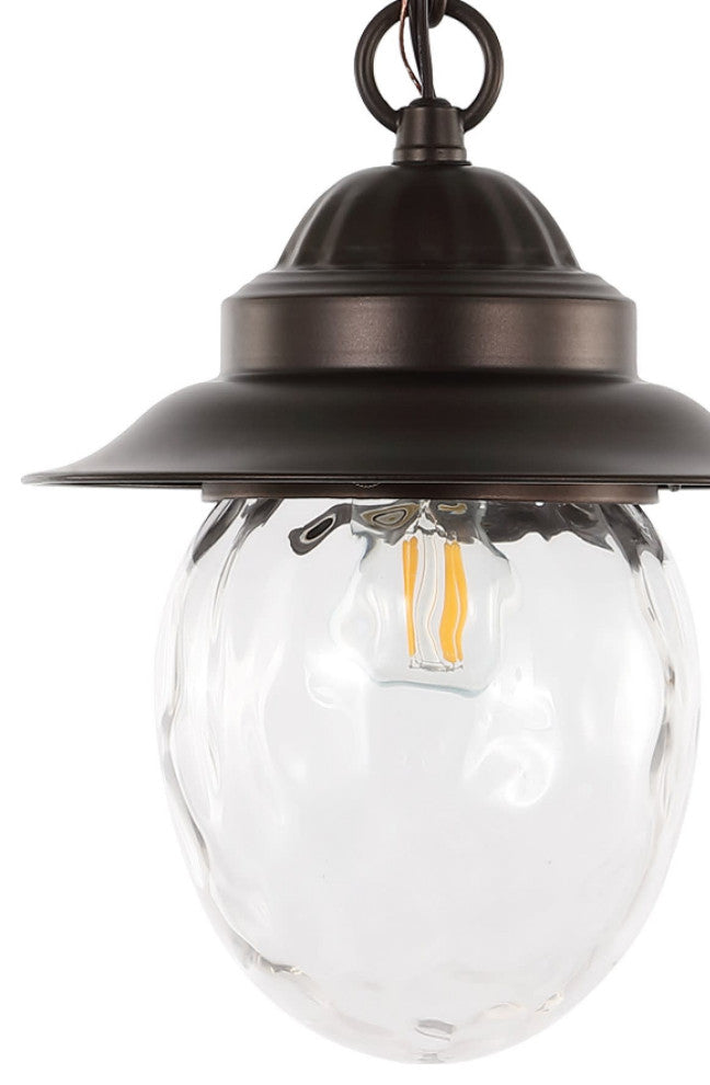 JONATHAN Y Lighting JYL2401 Manteo 9"W LED Mini Pendant - Oil Rubbed Bronze /