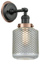 INNOVATIONS LIGHTING 203BK-BPAC-HRAC-G262 Stanton 1 Light Mixed Metals Sconce