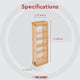 Wood Wall Filler Pull Out for 33" H New Kitchen Applications, 6"W