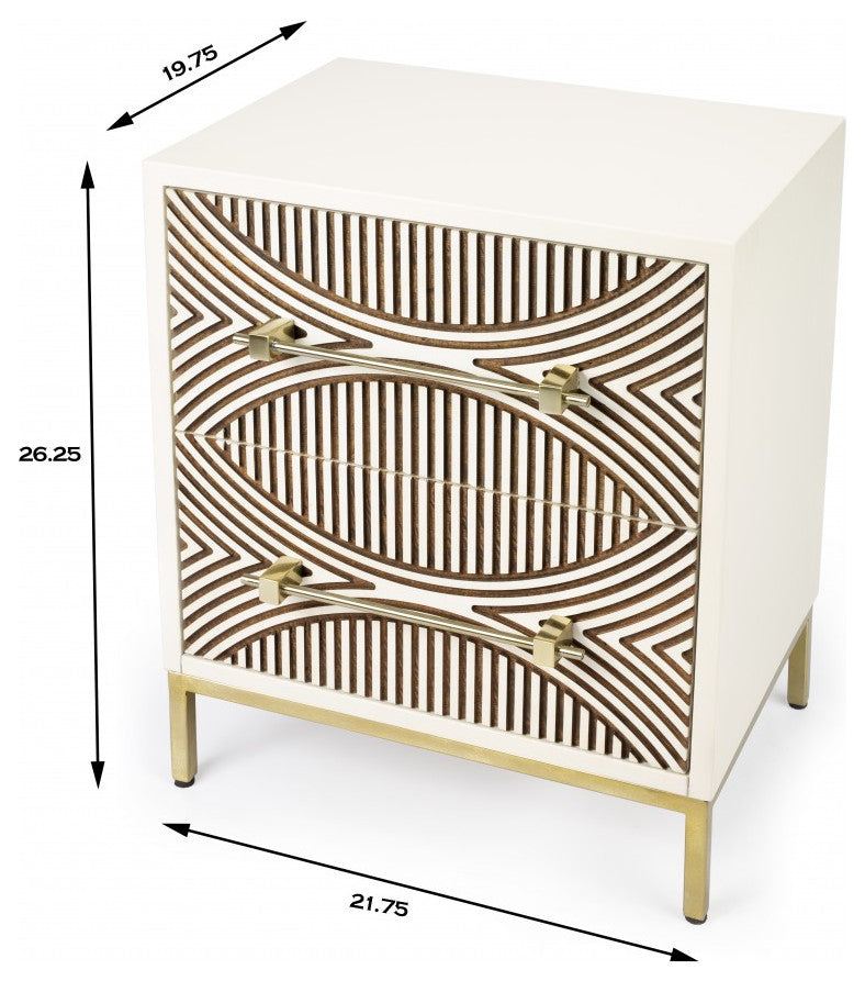 Mango Wood 2 drawers Chest