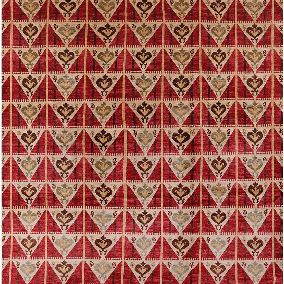 Ahgly Company Indoor Square Mid-Century Modern Area Rugs, 4' Square