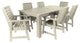 Glennville 7-Piece 42x84 Dining Set, Weathered Acorn, Whitewash