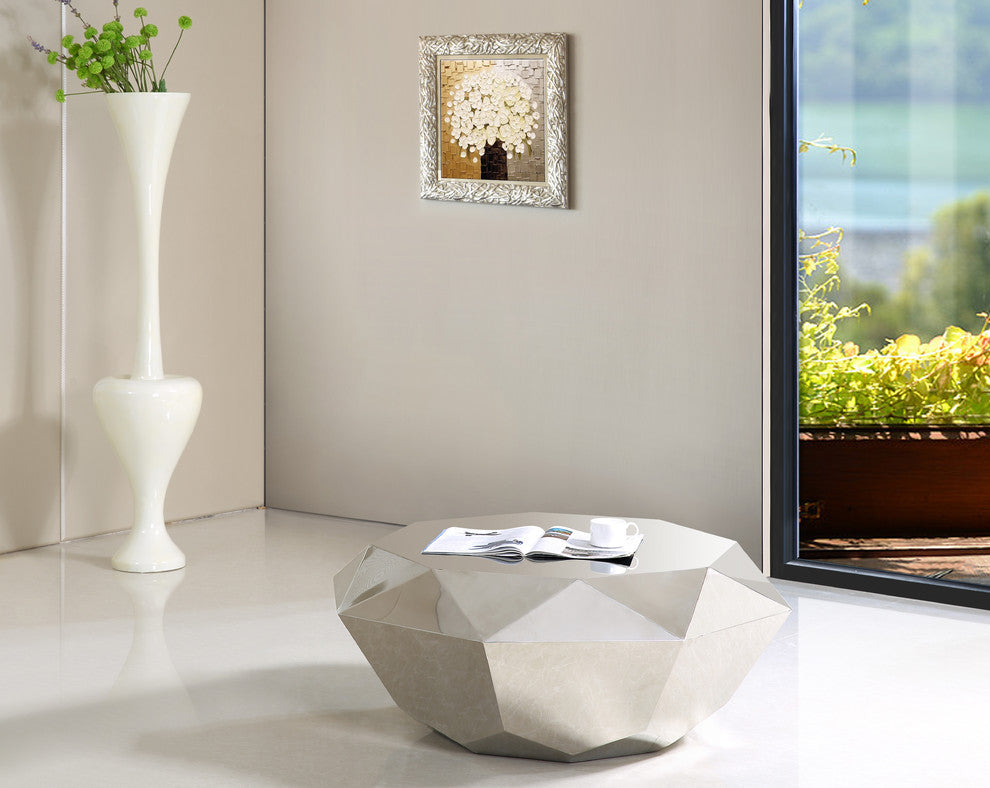 Gemma Coffee Table, Silver