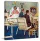 "Baseball in the Hospital" Painting Print on Canvas by Amos Sewell