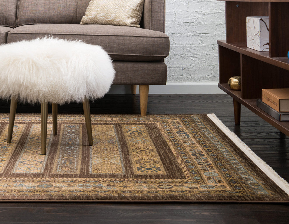 Unique Loom Brown Pasadena Fars 3' 3 x 5' 3 Area Rug