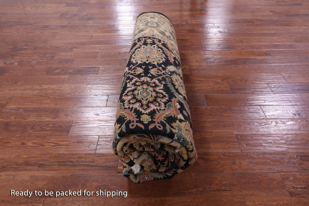 Handmade Persian Tabriz Wool Rug 9' 1" X 11' 10" - Q12138
