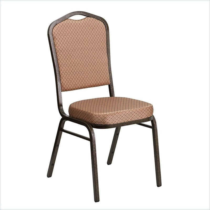 Flash Furniture Hercules Banquet Stacking Chair in Gold