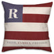 Faith Family Freedom Monogram Flag R 18x18 Spun Poly Pillow
