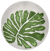 Big Leaf Spring Chenille Rug, Green, 5' Round