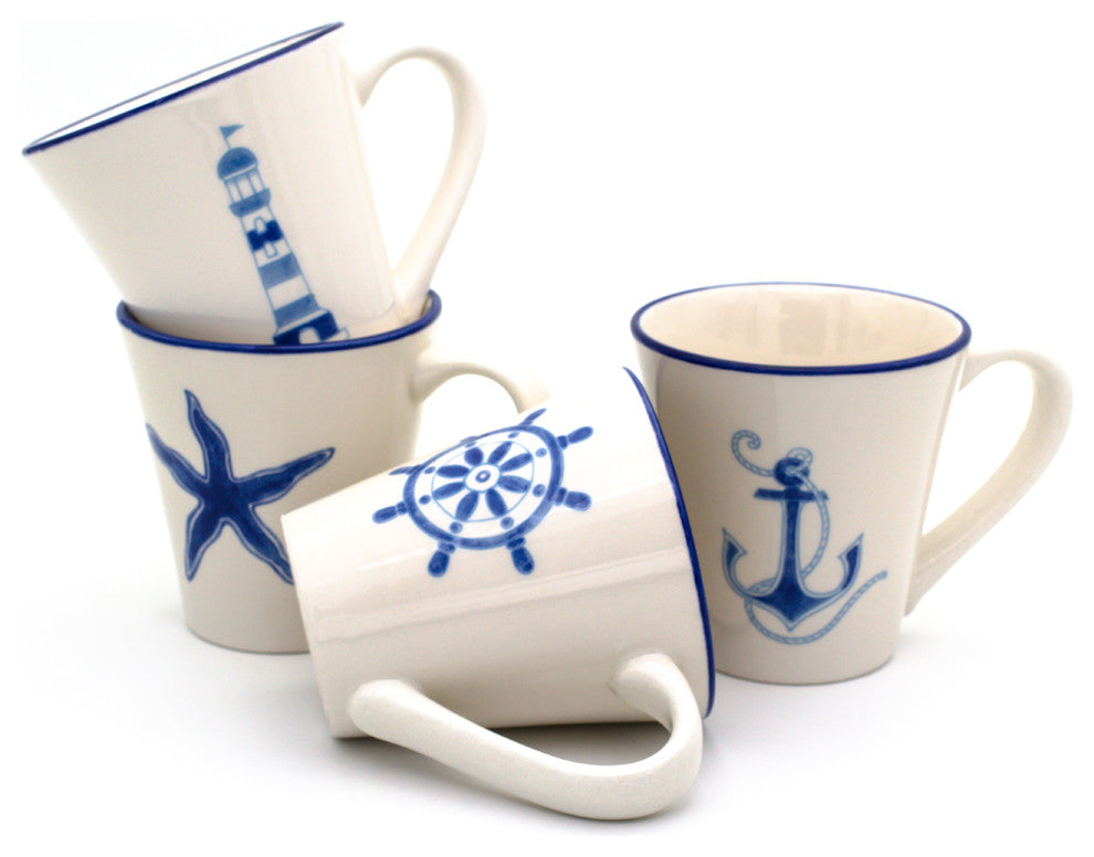 Ahoy 4 Piece Assorted Mug Set