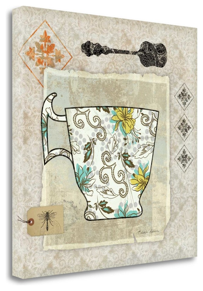 "Garden Cafe III" By Belinda Aldrich, Giclee Print on Gallery Wrap Canvas