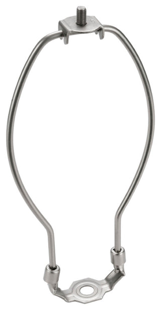 Aspen Creative 20005-26 7" Lamp Harp With Saddle, Satin Nickel, 6-Pack