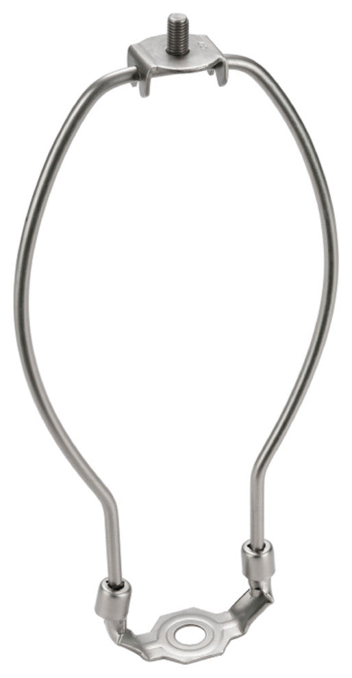 Aspen Creative 20005-26 7" Lamp Harp With Saddle, Satin Nickel, 6-Pack