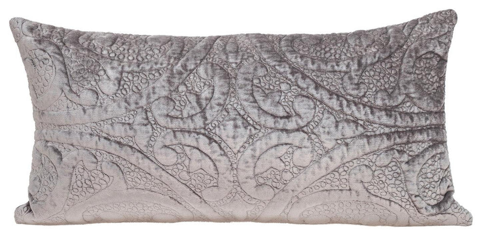 Parkland Collection Cristal Taupe Throw Pillow, Rectangle