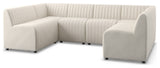 Augustine Dining Banquette U Shape 106" Capri Oatmeal