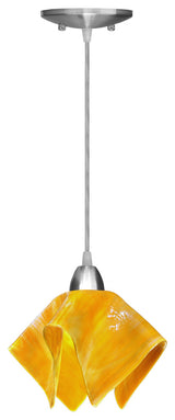 Jezebel Radiance Flame Pendant, Small, Amber