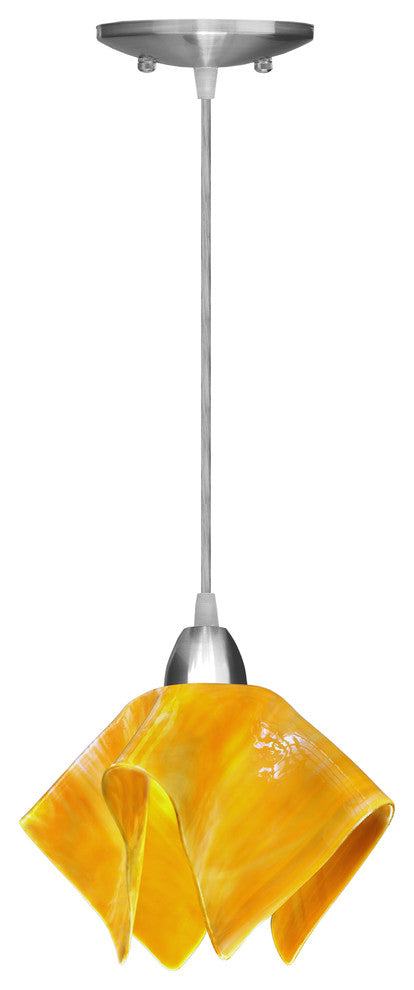 Jezebel Radiance Flame Pendant, Small, Amber