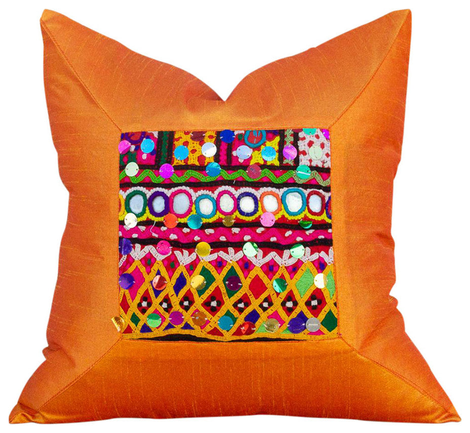 Anaya Indian Silk Decorative Pillow